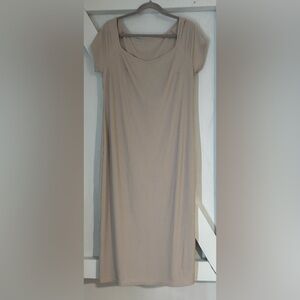 SHEIN Beige Midi Dress